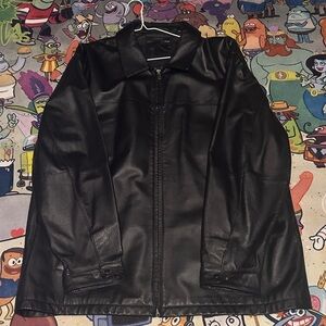 Saddle bred vintage leather jacket